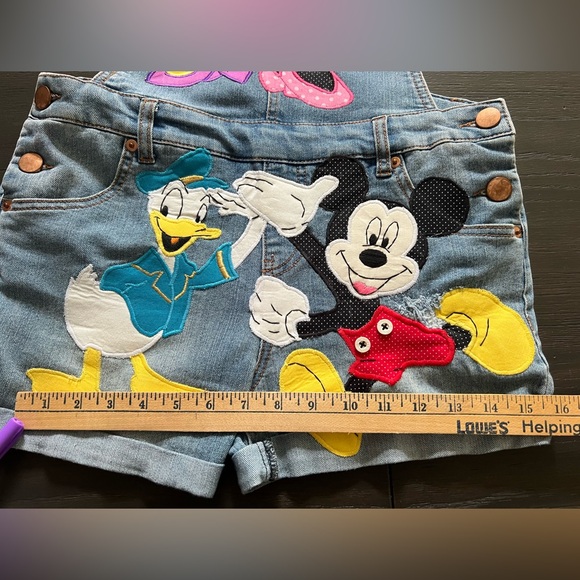 Custom Disney Appliqué Short Overalls - Picture 11 of 12